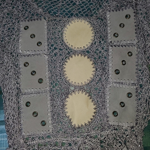 Silver Mesh Top with Bead Detail New Small/Medium - Picture 5 of 10